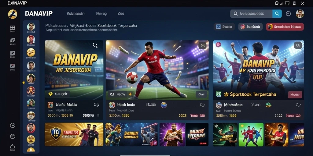 Tampilan menarik dari gameplay DANAVIP yang dinamis.