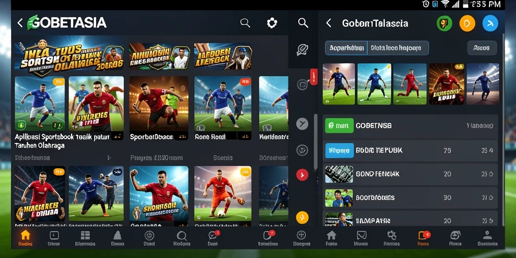 Tampilan menarik dari gameplay GOBETASIA saat taruhan olahraga.