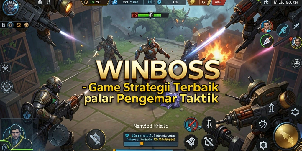 Tampilan gameplay WINBOSS yang menunjukkan strategis pertempuran.