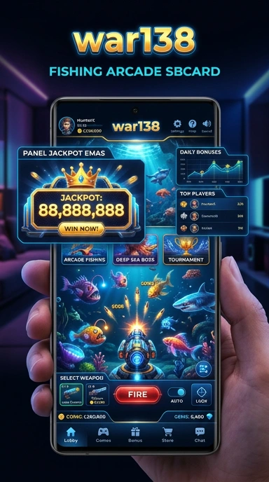 Tampilan antarmuka aplikasi war138 yang bersih dan user-friendly.